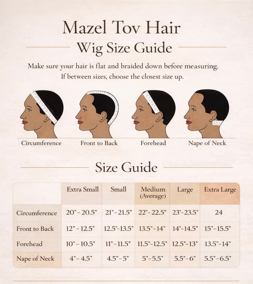 How to measure your head for a hair piece